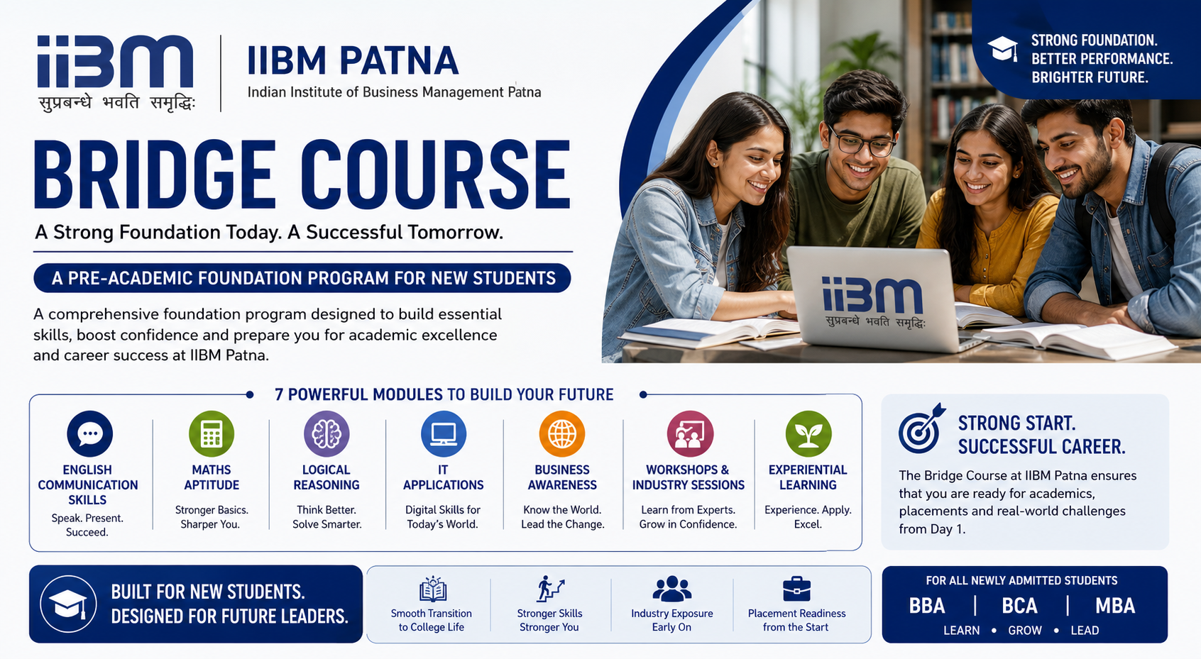 Bridge Course at IIBM Patna | Start Strong Before Your Degree Begins